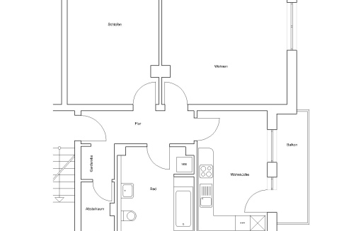 Siegfriedstr. 100, 2 R - Schön geschnittene 2-Zimmer Wohnung mit Balkon! Küchenübernahme ist möglich - Foto 3