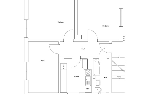 Arminiusstr. 1, 3 L - Frisch renovierte 3-Zimmer Wohnung mit Tageslichtbad - Foto 3