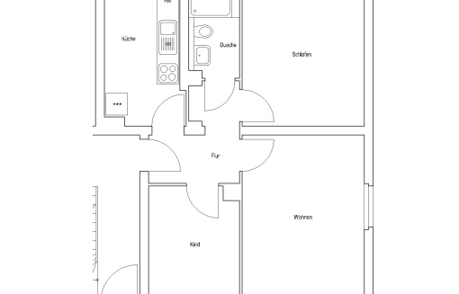 Röntgenstr. 16, E R - Schöne Dreizimmerwohnung in der Lindenbergsiedlung - Photo 2