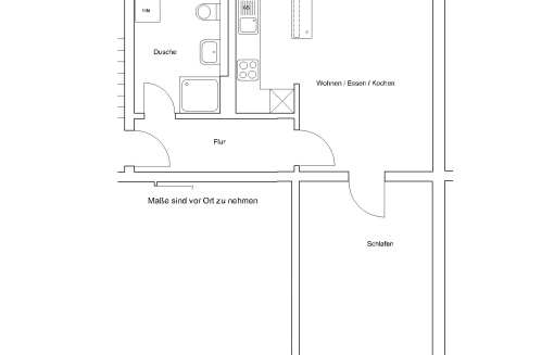 Hermann-von-Vechelde-Str. 23, 1 R - Zweizimmerwohnung mit Kochnische - Photo 3