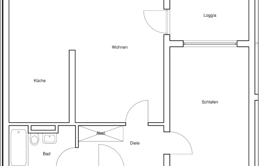 Niddastr. 1, 3 4 - schöne 2-Zimmer Wohnung mit Loggia! WBS erforderlich!! - Foto 5