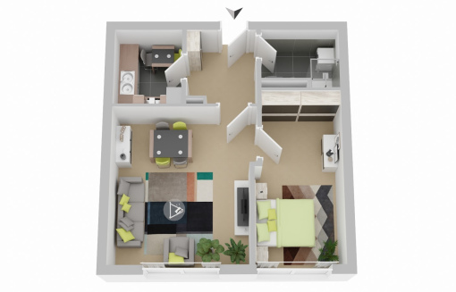 Niddastr. 5, 4 5 - Modernisierte 2-Zimmer-Wohnung mit Aufzug, barrierearm! WBS erforderlich - Foto 4