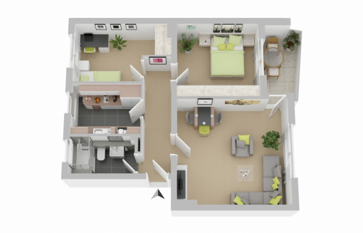Naabstr. 21, 3 L - Helle 3-Zimmer-Wohnung mit Tageslichtbad und Loggia. WBS erforderlich! - Foto 3