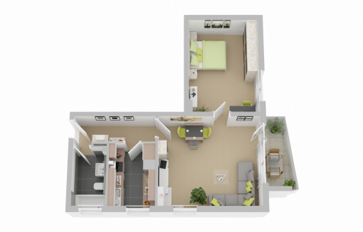 Im Wasserkamp 9, 1 R - Gemütliche 2-Zimmer-Wohnung mit Balkon und zusätzlichem Stauraum! - Foto 3