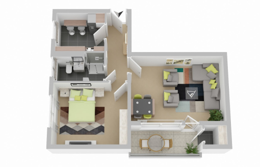 Saalestr. 2, 6 R - Modernisierte 2-Zimmer-Wohnung mit Loggia und Aufzug - WBS erforderlich! - Foto 1