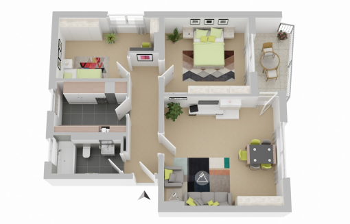 Im Wasserkamp 14, 3 L - Charmante 3-Zimmer-Wohnung mit Loggia und Tageslichtbad! - Photo 2
