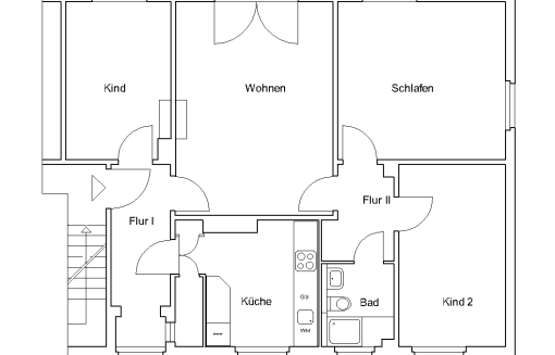Bortfelder Stieg 7, 1 R - Renovierte Familienwohnung im grünen Lehndorf zu sofort anzumieten - Foto 2