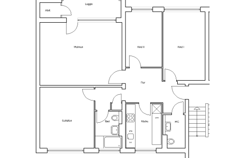 Ilmweg 1, 3 L - Kürzlich modernisierte 4 Zimmer Wohnung mit Loggia und Gäste-WC - Foto 3