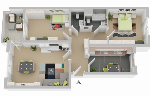 Emsstr. 30, 3 R - Großzügige 3-Zimmer-Wohnung mit Loggia und Gäste-WC. WBS erforderlich! - Foto 2